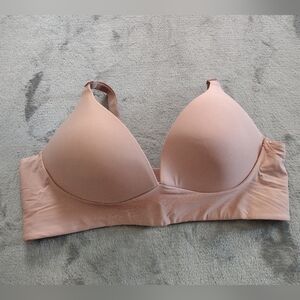 AnaOno Trish Molded Cup Plunge Bra  Blush 2XL 40CD